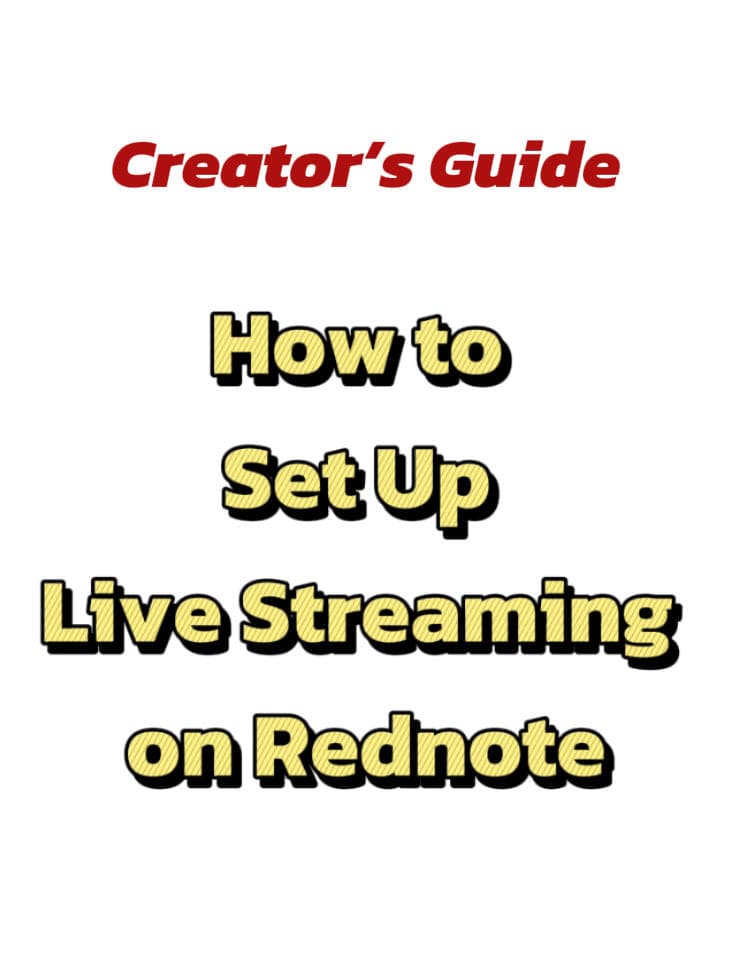 Live stream guide step 1